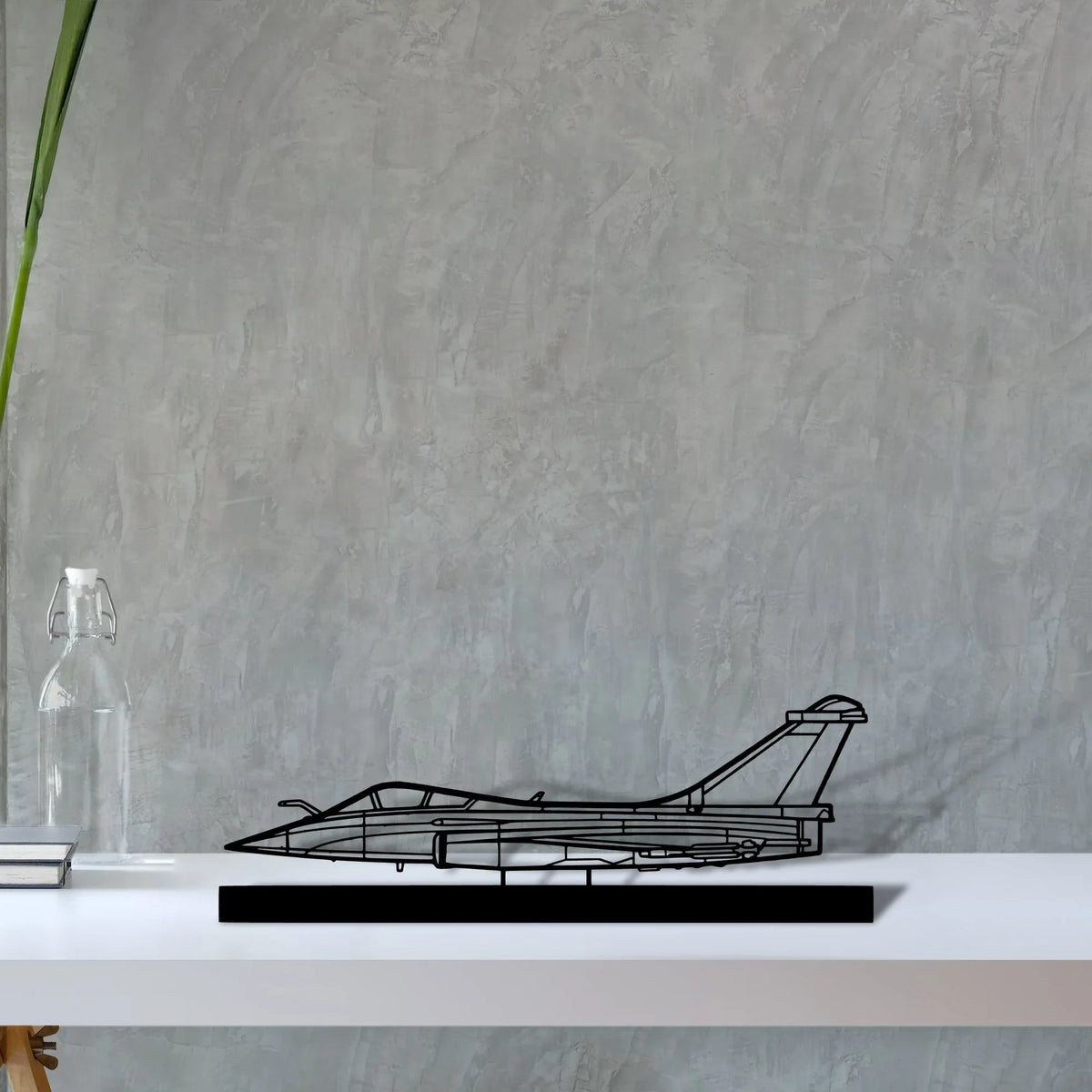 rafale-c Silhouette Metal Art Stand - Tinvibe