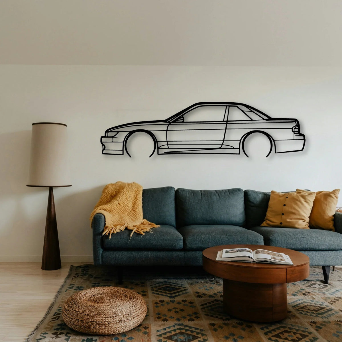 S13 Classic Silhouette Metal Wall Art - Tinvibe