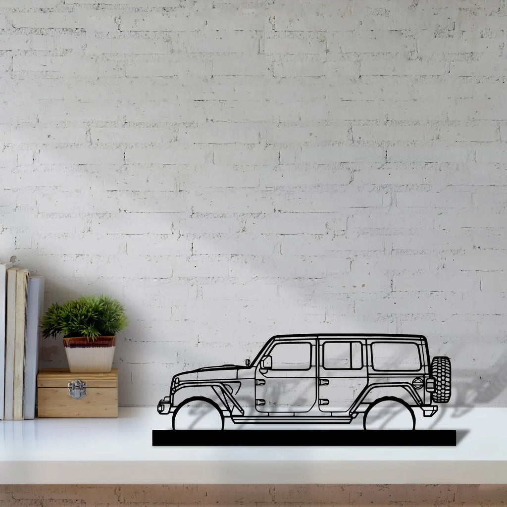 wrangler-2019 Silhouette Metal Art Stand - Tinvibe